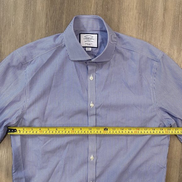 Charles Tyrwhitt Non-Iron Cotton Dress Shirt, Extra Slim Fit (16/33 inches) - Picture 3 of 8